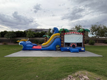 Load image into Gallery viewer, MEGA SHARK XL DUAL LANE COMBO RENTAL WITH SLIDE  WET or DRY