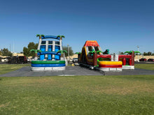 Load image into Gallery viewer, 18' Aloha Splash Center Climb Dual Lane Water Slide With Pool