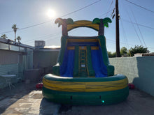 Load image into Gallery viewer, 16' Green Jungle  Dual Lane waterslide