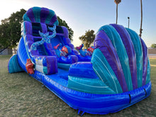 Load image into Gallery viewer, 16' Under the Sea Single Lane Waterslide with Pool