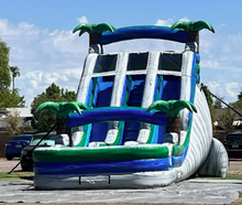 Load image into Gallery viewer, 18' Aloha Splash Center Climb Dual Lane Water Slide With Pool