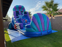 Load image into Gallery viewer, 16' Under the Sea Single Lane Waterslide with Pool