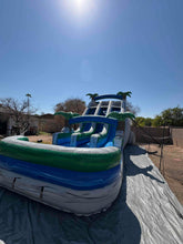 Load image into Gallery viewer, 18' Aloha Splash Center Climb Dual Lane Water Slide With Pool