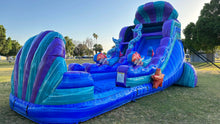 Load image into Gallery viewer, 16' Under the Sea Single Lane Waterslide with Pool