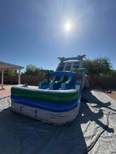 Load image into Gallery viewer, 18' Aloha Splash Center Climb Dual Lane Water Slide With Pool