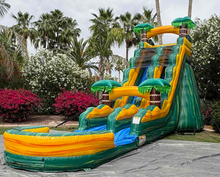Load image into Gallery viewer, 20' Cali Palms  Water Slide Rental with Pool