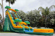 Load image into Gallery viewer, 20' Cali Palms  Water Slide Rental with Pool