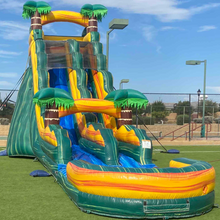 Load image into Gallery viewer, 20' Cali Palms  Water Slide Rental with Pool