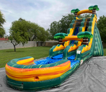 Load image into Gallery viewer, 20' Cali Palms  Water Slide Rental with Pool