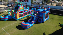 Load image into Gallery viewer, MEGA FLASH BOUNCE HOUSE COMBO RENTAL WITH SLIDE   WET/DRY