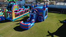 Load image into Gallery viewer, MEGA FLASH BOUNCE HOUSE COMBO RENTAL WITH SLIDE   WET/DRY