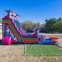 Load image into Gallery viewer, 20' Tiki Splash Dual Lane Center Climb Water Slide