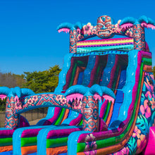 Load image into Gallery viewer, 20' Tiki Splash Dual Lane Center Climb Water Slide