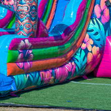 Load image into Gallery viewer, 20' Tiki Splash Dual Lane Center Climb Water Slide