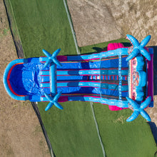 Load image into Gallery viewer, 20' Tiki Splash Dual Lane Center Climb Water Slide