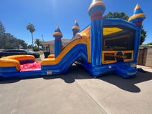 Load image into Gallery viewer, ARCTIC BOUNCE HOUSE DUAL LANE COMBO RENTAL WITH SLIDE  WET/DRY