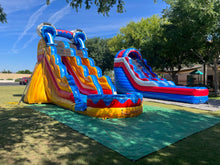 Load image into Gallery viewer, 18' BUCKET DROP INFLATABLE WATER SLIDE RENTAL