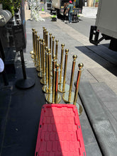 Load image into Gallery viewer, Gold Stanchion and Padded Ropes