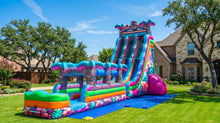Load image into Gallery viewer, 27' Tiki Splash Dual lane Water and Slip n slide