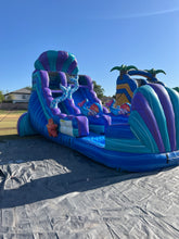 Load image into Gallery viewer, 16' Under the Sea Single Lane Waterslide with Pool