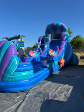 Load image into Gallery viewer, 16' Under the Sea Single Lane Waterslide with Pool