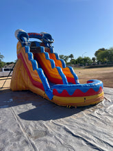 Load image into Gallery viewer, 18' BUCKET DROP INFLATABLE WATER SLIDE RENTAL
