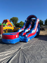 Load image into Gallery viewer, 16' LIBERTY FALLS INFLATABLE WATER SLIDE RENTAL- With inflated Pool