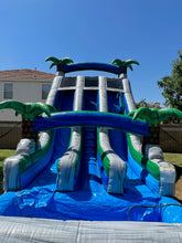 Load image into Gallery viewer, 18' Aloha Splash Center Climb Dual Lane Water Slide With Pool