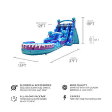 Load image into Gallery viewer, ‼️NEW‼️ 20'  Electric Dual Lane Hybrid Slide Rental- DRY ONLY