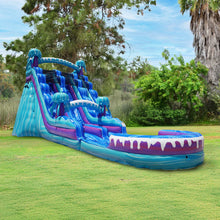 Load image into Gallery viewer, ‼️NEW‼️ 20'  Electric Dual Lane Water Slide Rental - With Pool