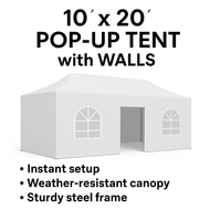 10'X20' Pop Up Tent with Walls