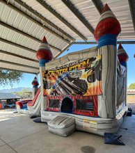 Load image into Gallery viewer, TITANIUM BOUNCE HOUSE DUAL LANE COMBO RENTAL WITH SLIDE   WET or DRY