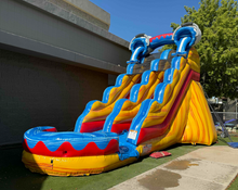 Load image into Gallery viewer, 18' BUCKET DROP INFLATABLE WATER SLIDE RENTAL