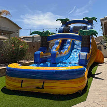Load image into Gallery viewer, 16' Sunset Splash Single Lane Slide With Pool
