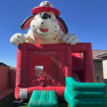 Load image into Gallery viewer, Fire Dalmatian Bounce house Combo