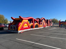 Load image into Gallery viewer, 100' SHADOW INFLATABLE OBSTACLE COURSE RENTAL- Dry Only