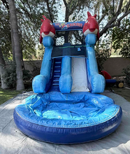 Load image into Gallery viewer, 8' LIL KAHUNA INFLATABLE WATER SLIDE RENTAL