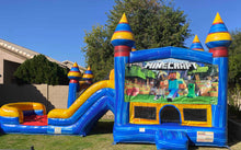Load image into Gallery viewer, ARCTIC BOUNCE HOUSE DUAL LANE COMBO RENTAL WITH SLIDE  WET/DRY