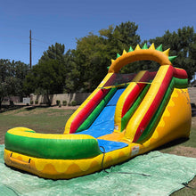 Load image into Gallery viewer, 14' SUNSHINE FALLS INFLATABLE WATER SLIDE RENTAL