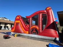 Load image into Gallery viewer, 30' SHADOW #7 INFLATABLE OBSTACLE COURSE WITH BASKETBALL AND CLIMBING RENTAL- Dry Only