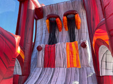 Load image into Gallery viewer, 30' SHADOW #7 INFLATABLE OBSTACLE COURSE WITH BASKETBALL AND CLIMBING RENTAL- Dry Only